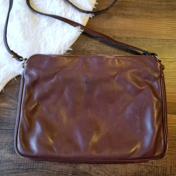 Vintage Burgundy Brown Etienne Aigner Leather Bag - Picture 4 of 8